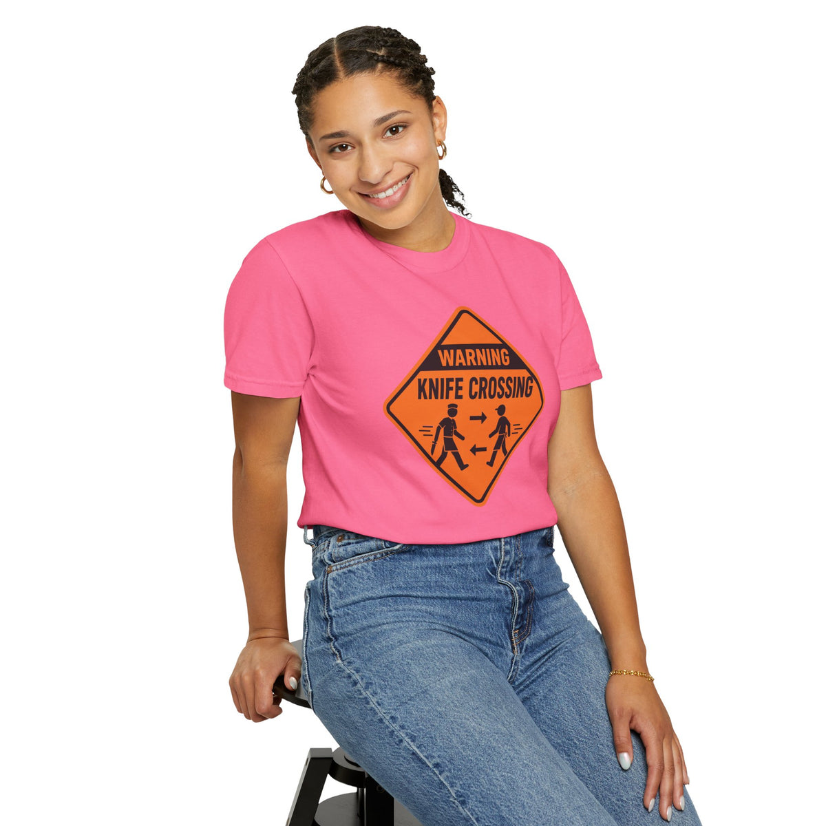 Warning Knife Crossing T-shirt