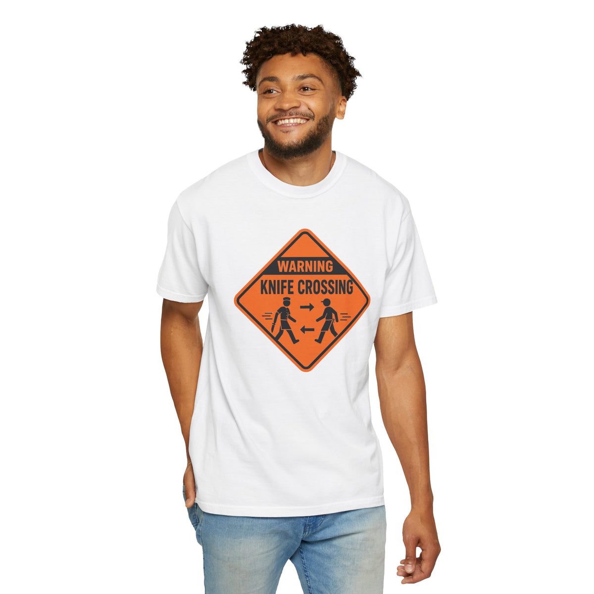 Warning Knife Crossing T-shirt
