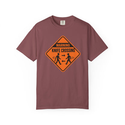 Warning Knife Crossing T-shirt