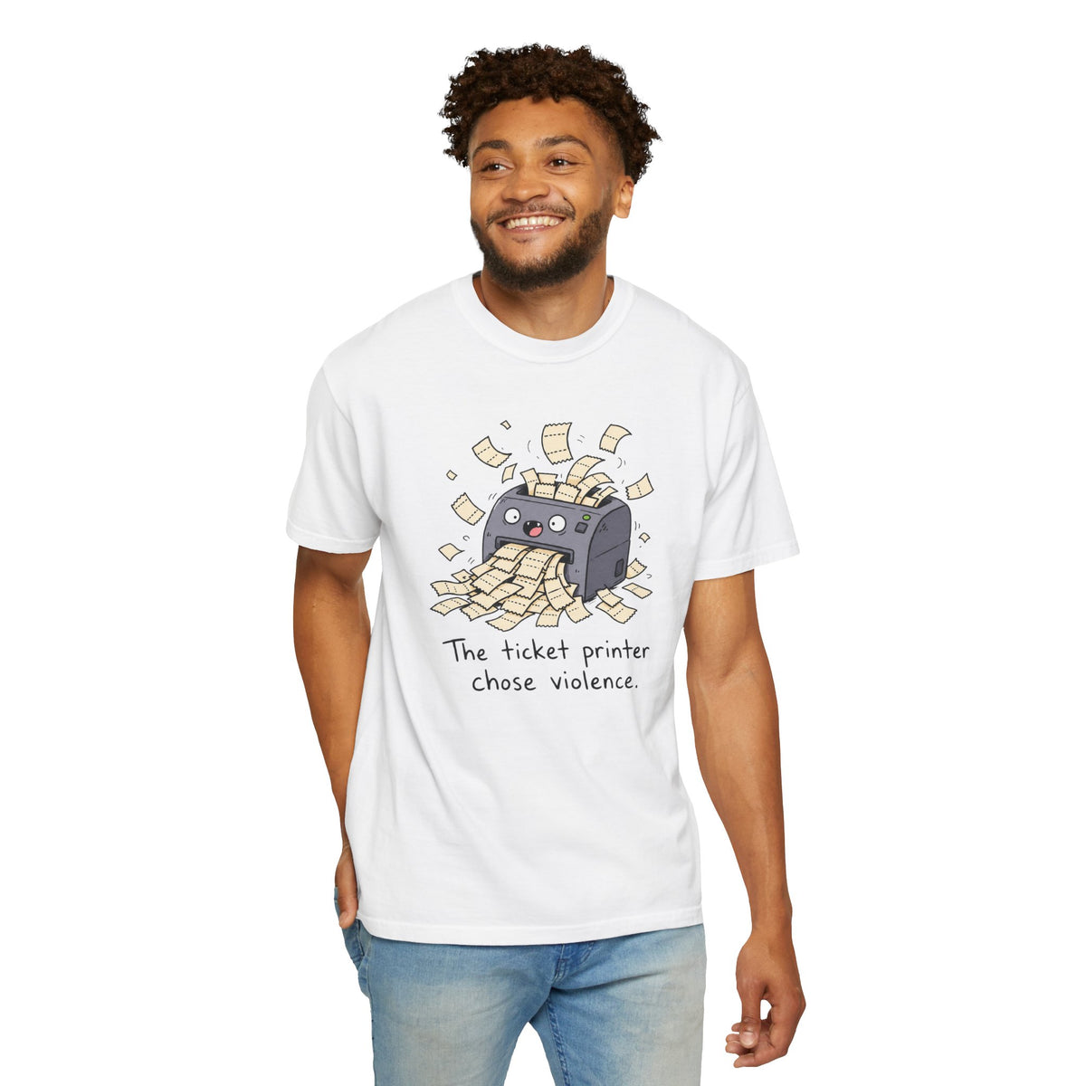 Ticket Printer Chose Violence T-Shirt