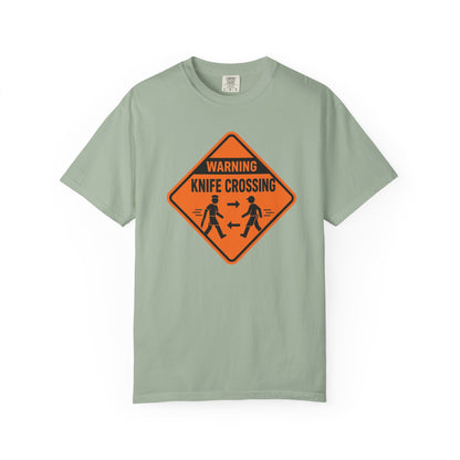 Warning Knife Crossing T-shirt