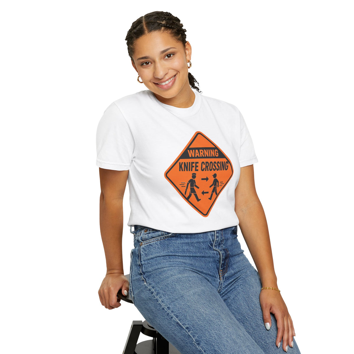 Warning Knife Crossing T-shirt