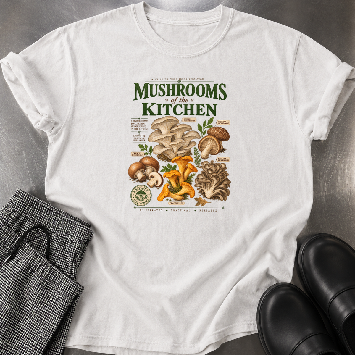Field Guide to Mushrooms T-Shirt
