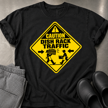 Caution Dish Rack Traffic T-shirt