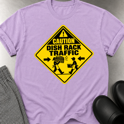 Caution Dish Rack Traffic T-shirt