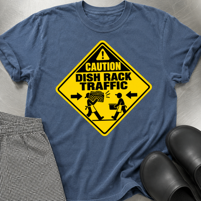 Caution Dish Rack Traffic T-shirt