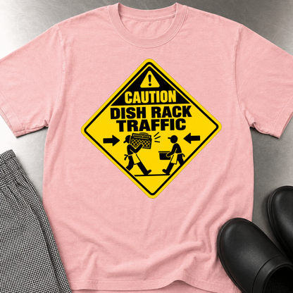 Caution Dish Rack Traffic T-shirt