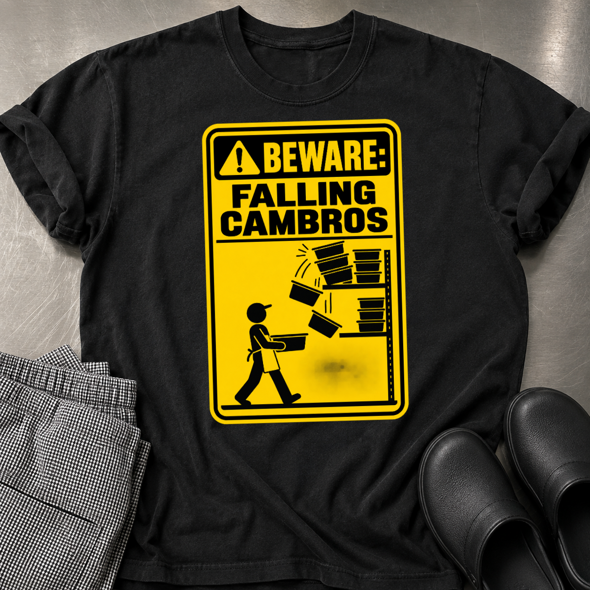 Beware Falling Cambros T-shirt