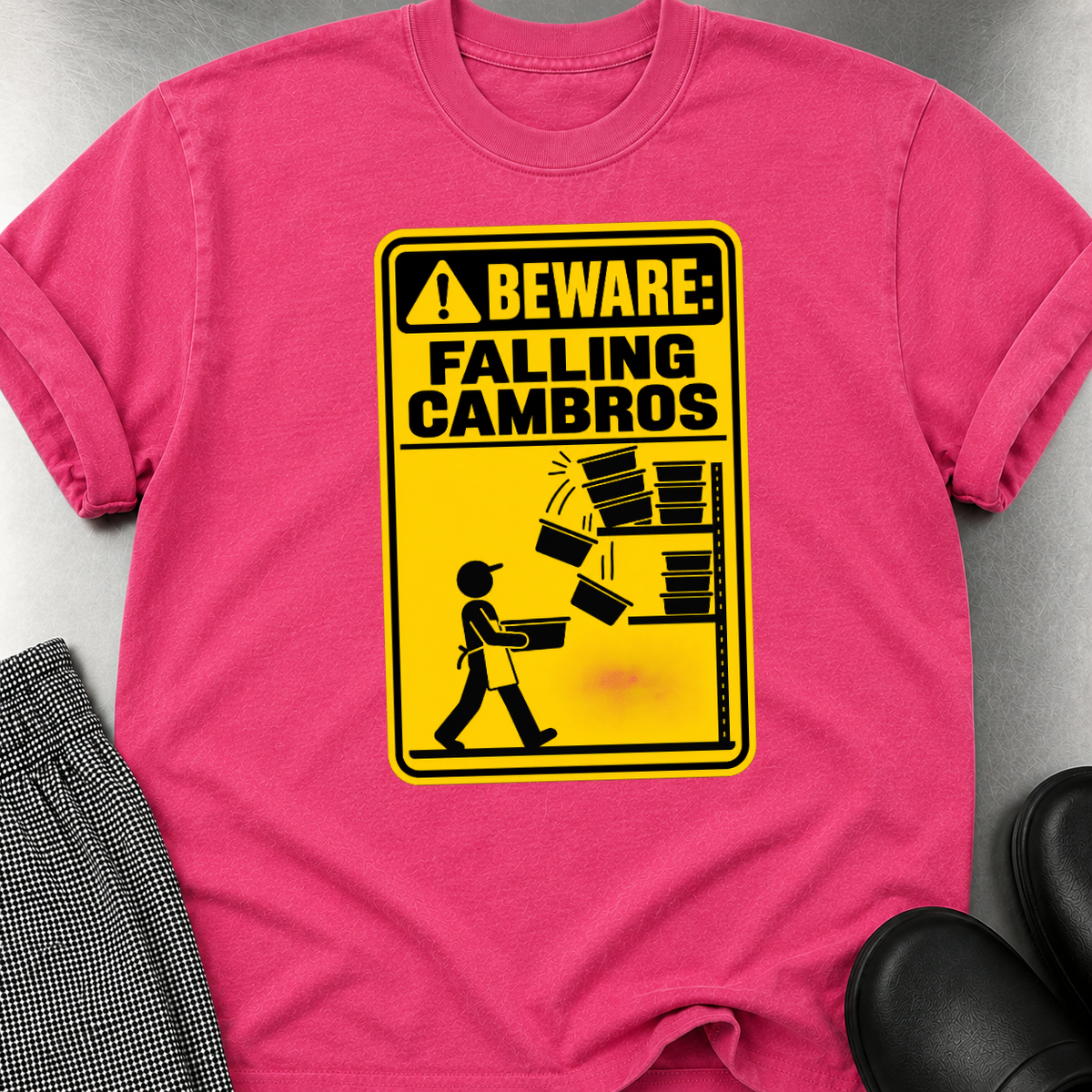 Beware Falling Cambros T-shirt