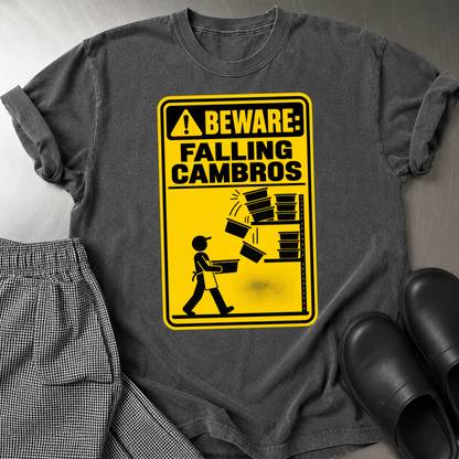 Beware Falling Cambros T-shirt