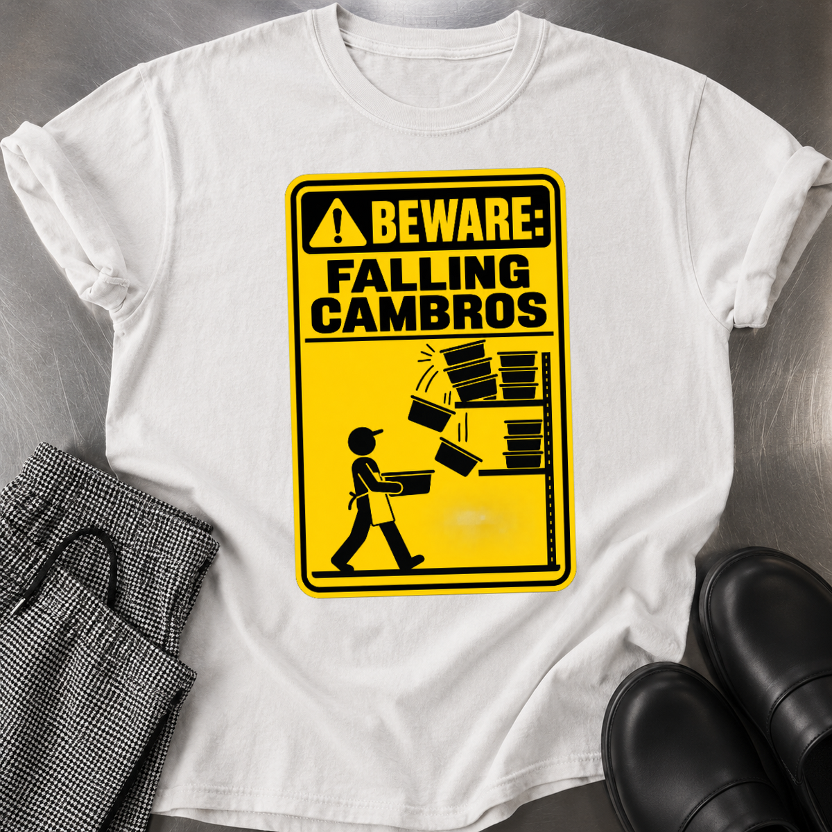 Beware Falling Cambros T-shirt