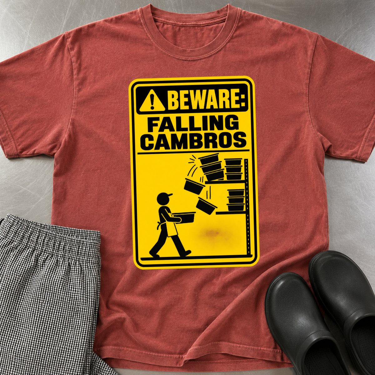 Beware Falling Cambros T-shirt