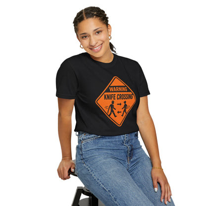 Warning Knife Crossing T-shirt