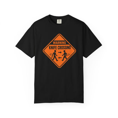 Warning Knife Crossing T-shirt