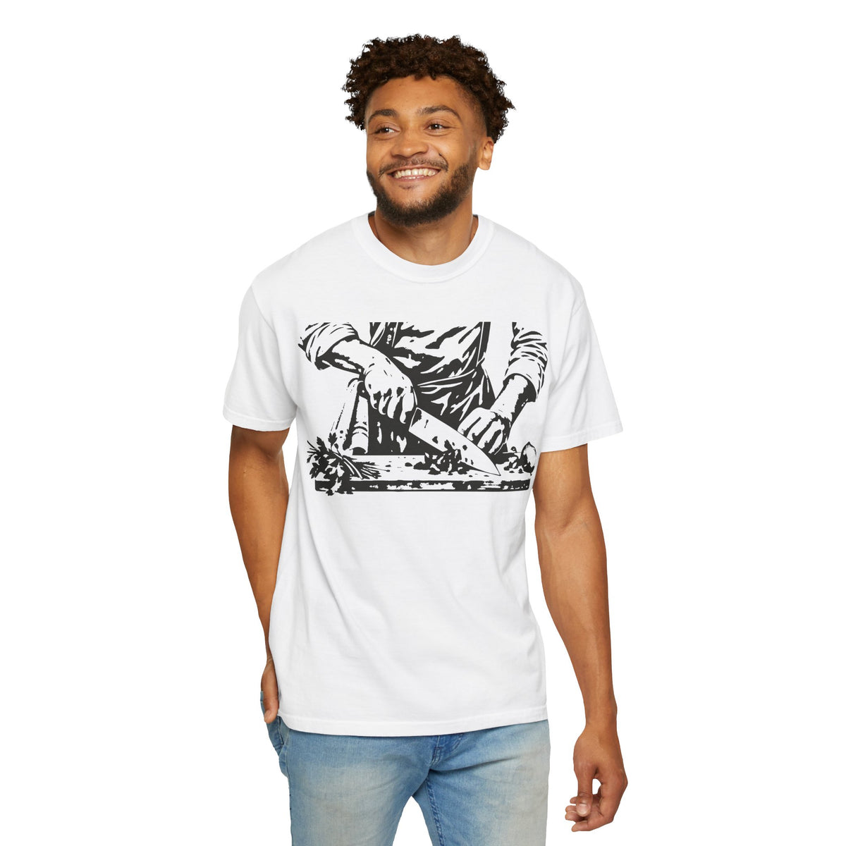 Chef Cutting Vegetables T-shirt