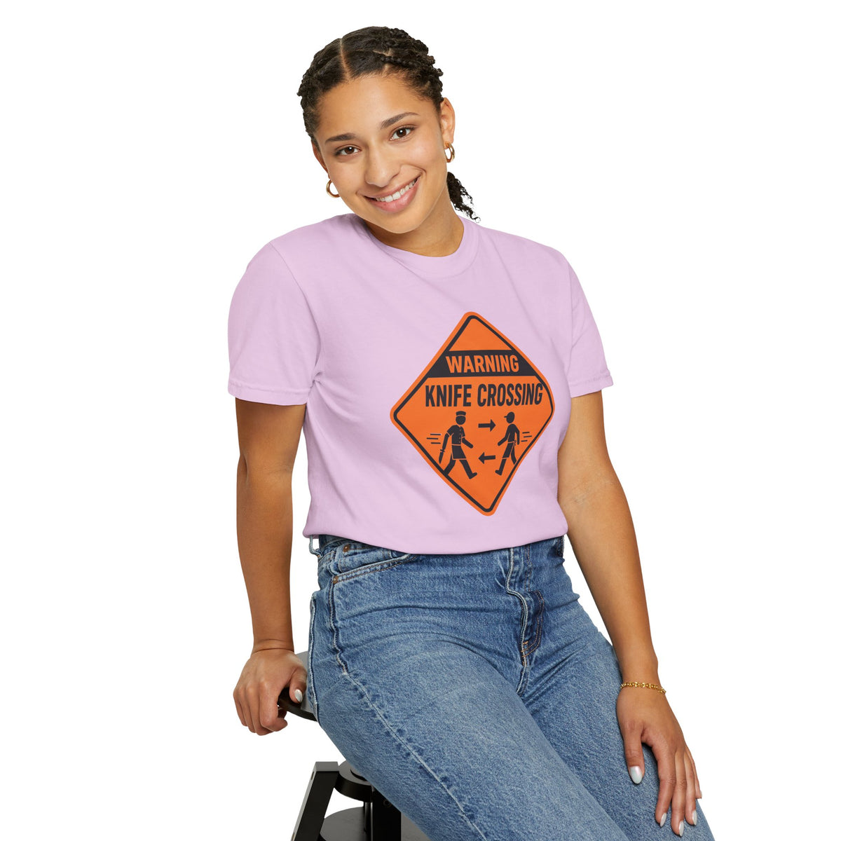 Warning Knife Crossing T-shirt