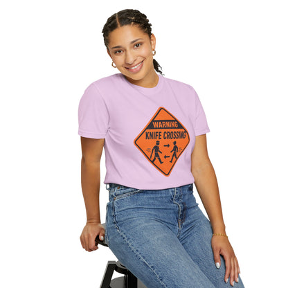 Warning Knife Crossing T-shirt
