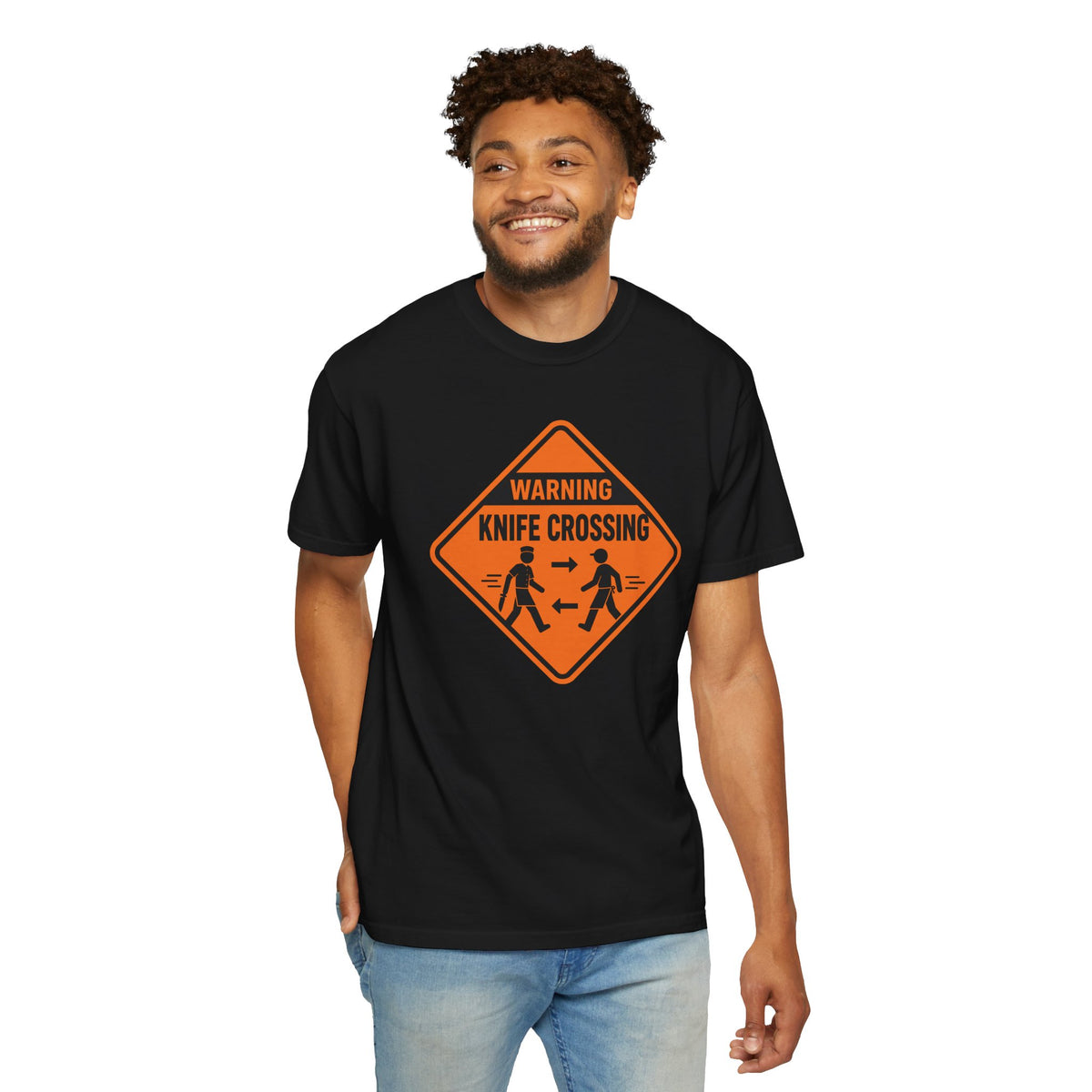 Warning Knife Crossing T-shirt